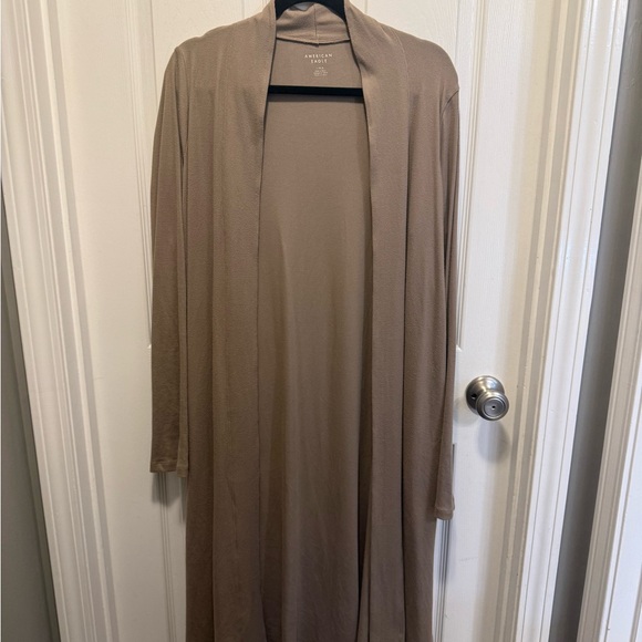 American Eagle Outfitters Sweaters - American Eagle Outfitters Long Open Front Cardigan - Taupe